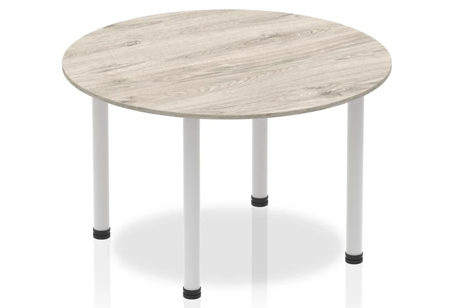 Gladstone Grey Oak 1200 Circle Table Post Leg 3 Gladstone Grey Oak 1200 Circle Table Post Leg