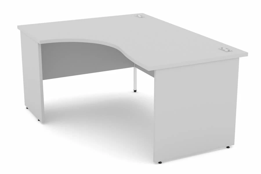 Cloud Grey Corner Panel End Desk 3 Cloud Grey Corner Panel End Desk