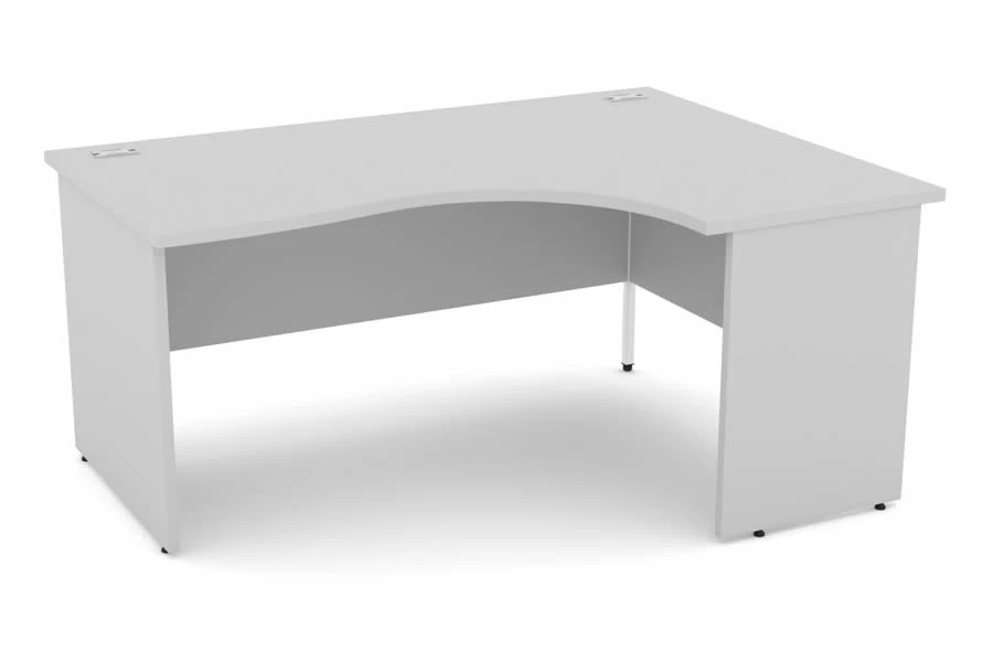 Cloud Grey Corner Panel End Desk 4 Cloud Grey Corner Panel End Desk - Image 2