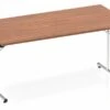 Nova Walnut Rectangular Folding Table -Furniture Sale Shop 1600mm rectangular walnut