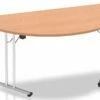 Norton Oak Semi Circular Folding Table -Furniture Sale Shop 1600mm semi circle oak