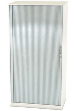 Avon White Full Height Tambour Cupboard