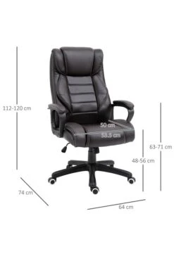 Marino Leather Office Chair -Furniture Sale Shop 921 321v70bn marino brown 3