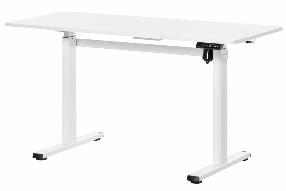 White Height Adjustable Standing Desk 3 White Height Adjustable Standing Desk