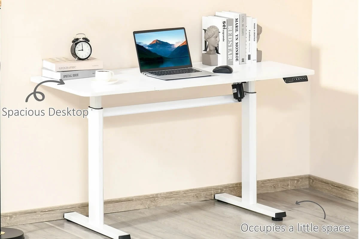White Height Adjustable Standing Desk 6 White Height Adjustable Standing Desk - Image 4