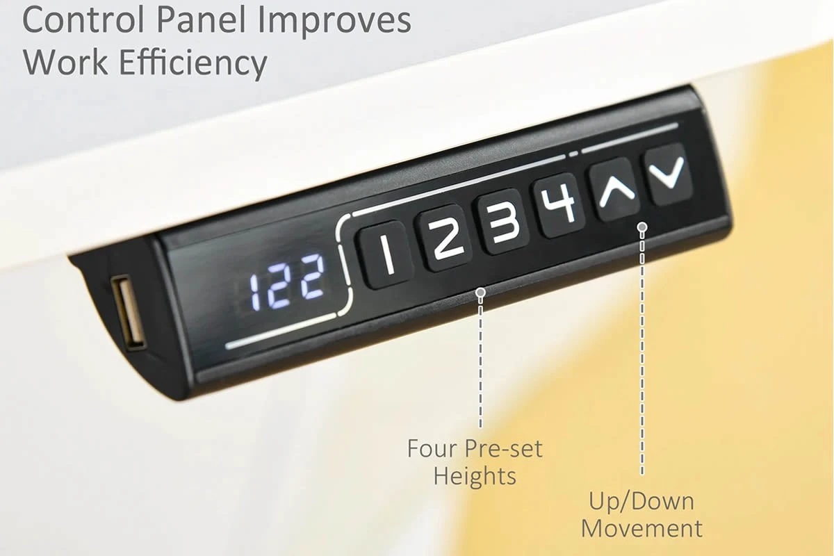 White Height Adjustable Standing Desk 8 White Height Adjustable Standing Desk - Image 6