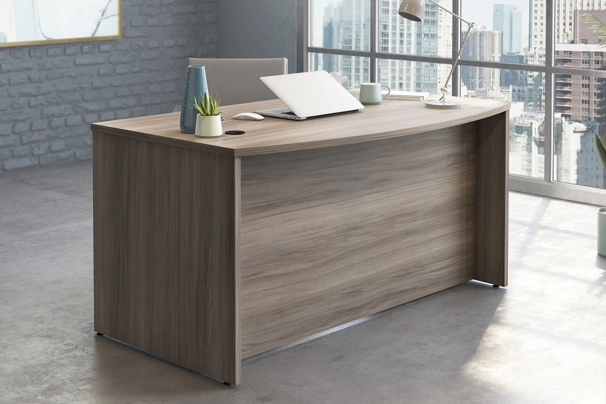 Affiliate Bow Front Panel Leg Desk 4 Affiliate Bow Front Panel Leg Desk - Image 2