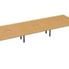Kestral 6 Person Double Bench Desk -Furniture Sale Shop beech 6 person bench desk