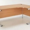 Kestral Cantilever Corner Workstation 1 Kestral Cantilever Corner Workstation -Furniture Sale Shop beech right handed cantilever crescent workstation