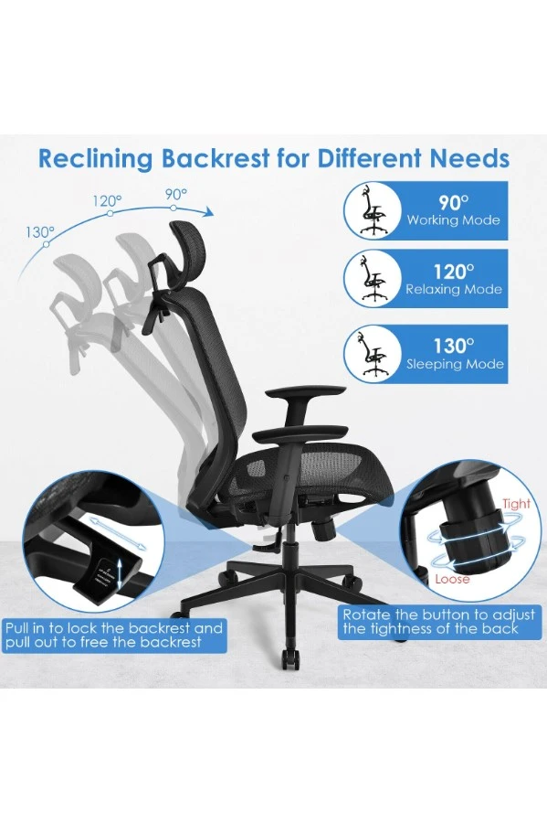 Belleville Ergonomic Mesh Office Chair 6 Belleville Ergonomic Mesh Office Chair - Image 4