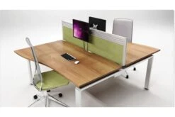 Aura Beam 2 Person Wave Bench Desk -Furniture Sale Shop bench room shot 1
