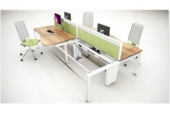 Aura Beam 2 Person Wave Bench Desk -Furniture Sale Shop bench room shot 2