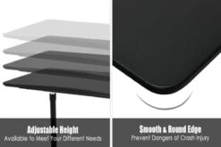 Bancroft Height Adjustable Desk 24 Bancroft Height Adjustable Desk -Furniture Sale Shop black 5