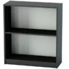 Nene Black Office Bookcase -Furniture Sale Shop bookcase 1 shelf