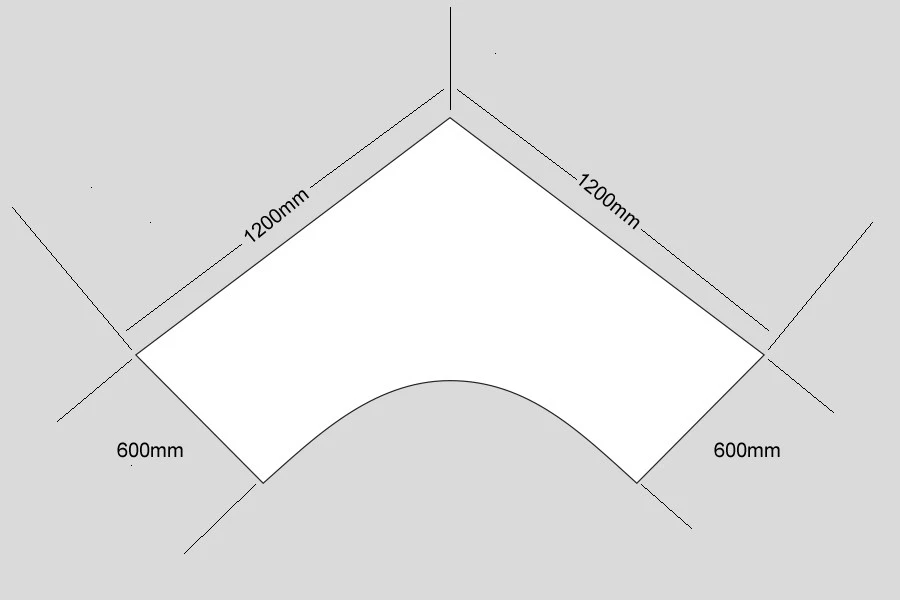 Price Point Beech Cantilever Corner Desk 6 Price Point Beech Cantilever Corner Desk - Image 4