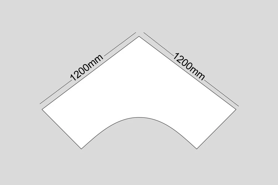 Norton Oak Corner Cantilever Leg Desk 4 Norton Oak Corner Cantilever Leg Desk - Image 2