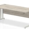 Gladstone Grey Oak Rectangular Cantilever Desk -Furniture Sale Shop cantilever rectangular desk