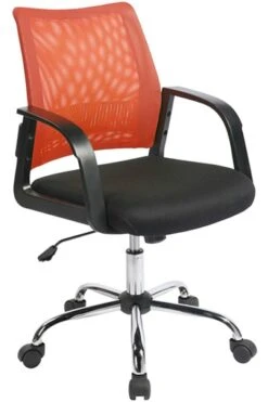 Calypso Medium Back Mesh Desk Chair -Furniture Sale Shop carnival orange 1