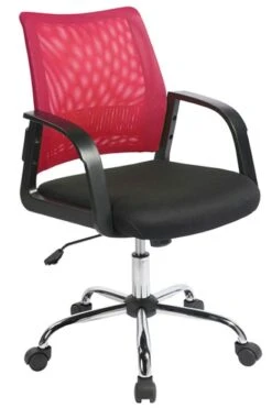 Calypso Medium Back Mesh Desk Chair -Furniture Sale Shop carnival rasberry 1