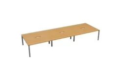 Kestral 6 Person Double Bench Desk 15 Kestral 6 Person Double Bench Desk -Furniture Sale Shop cb1280cosvbe6p front 45