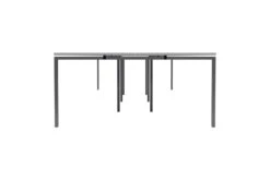 Kestral White 8 Person Double Bench Desk -Furniture Sale Shop cb1280cosvwh8p side 1