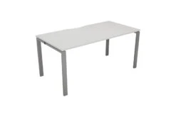 Kestral White 1 Person Single Bench Desk -Furniture Sale Shop cb1680cosvwh1p front 45