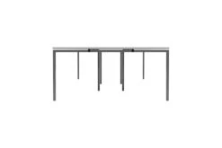 Kestral White 6 Person Double Bench Desk -Furniture Sale Shop cb1680cosvwh6p side