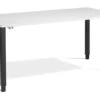 Crown Rectangular Height Adjustable Desk -Furniture Sale Shop crown black frame white