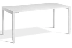 Crown Rectangular Height Adjustable Desk -Furniture Sale Shop crown white frame white