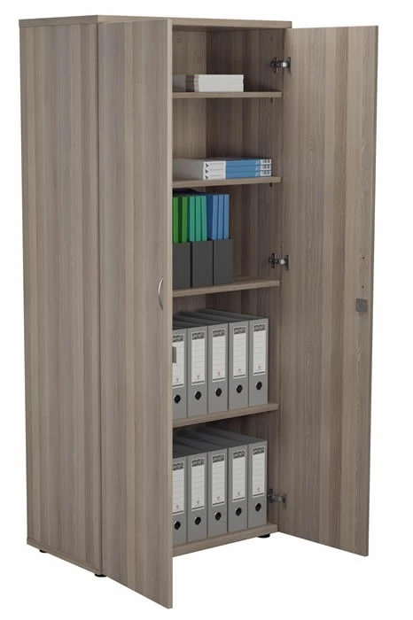 Kestral Grey Oak 1800 High Cupboard 4 Kestral Grey Oak 1800 High Cupboard - Image 2