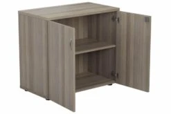 Kestral Grey Oak Desk High Cupboard -Furniture Sale Shop cupboard