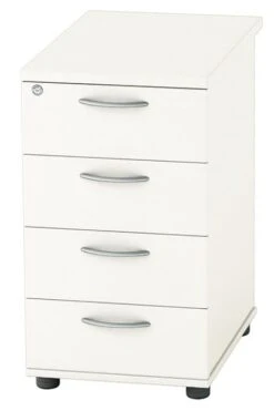 Avon White Desk High Pedestal -Furniture Sale Shop dh 2