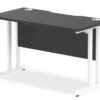 Optima Black Rectangular Cantilever Desk 2 Optima Black Rectangular Cantilever Desk -Furniture Sale Shop dynamic optima black cantilever desk white leg 1