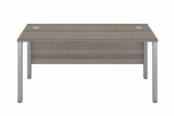 Kestral Grey Oak 1 Person Single Bench Desk -Furniture Sale Shop goal post white 2