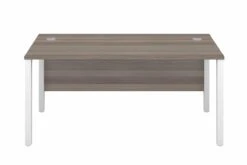 Kestral Grey Oak 1 Person Single Bench Desk -Furniture Sale Shop goal post white