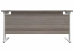 Kestral Grey Oak Rectangular Cantilever Desk 21 Kestral Grey Oak Rectangular Cantilever Desk -Furniture Sale Shop grey oak top white frame 2
