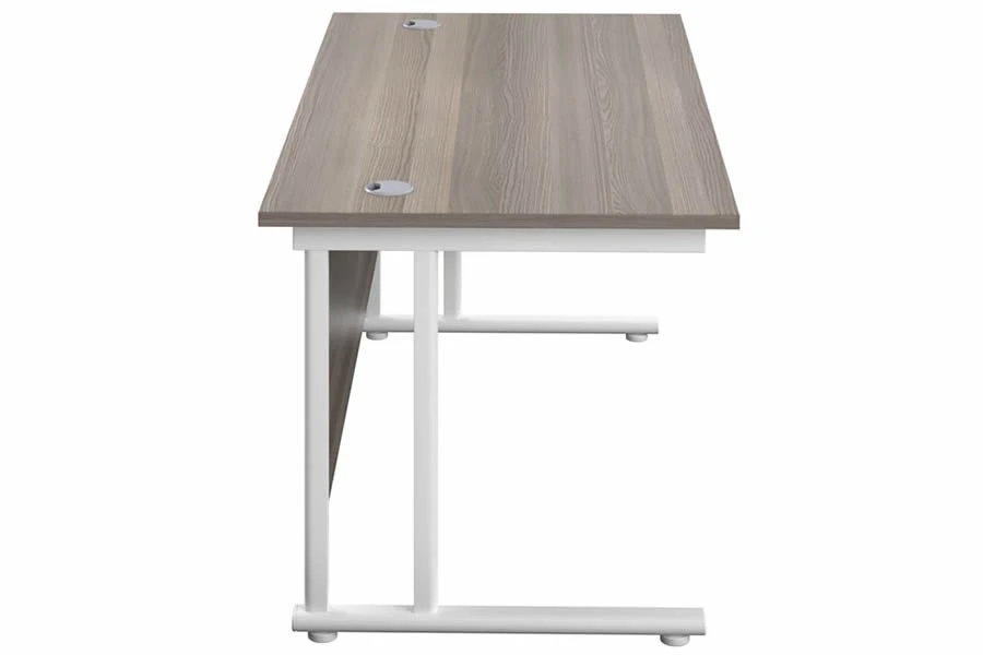 Kestral Grey Oak Rectangular Cantilever Desk 13 Kestral Grey Oak Rectangular Cantilever Desk - Image 11