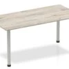 Gladstone Grey Oak Straight Table Post Leg -Furniture Sale Shop grey oakstraight table post leg