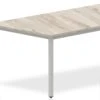 Gladstone Grey Oak Trapezium Table 1600 Post Leg