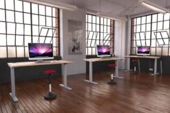 Solar Height Adjustable Desk -Furniture Sale Shop ha maple