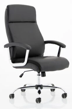 Hatley High Back Office Chair -Furniture Sale Shop hatley black bonded leather chair 1
