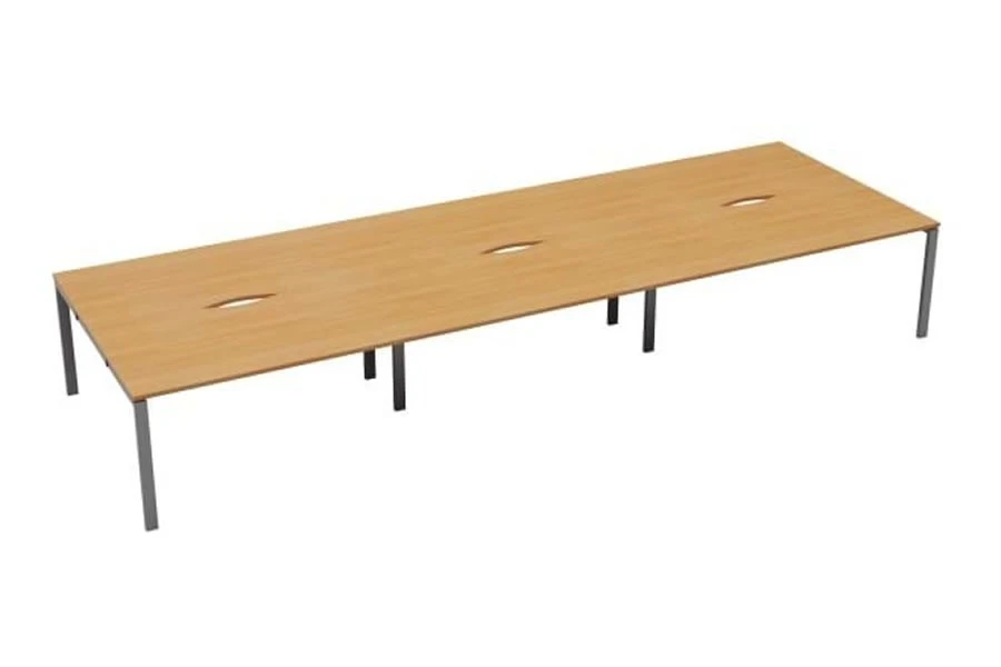 Kestral 6 Person Double Bench Desk 4 Kestral 6 Person Double Bench Desk - Image 2