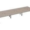 Kestral Grey Oak 6 Person Double Bench Desk 2 Kestral Grey Oak 6 Person Double Bench Desk -Furniture Sale Shop hawk 6 person bench desk grey oak