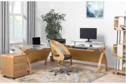 Curve Computer Desk -Furniture Sale Shop helsinki computer desk oak 1