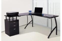 Alice Black Corner Desk