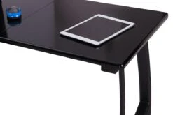 Alice Black Corner Desk -Furniture Sale Shop homcom black computer table corner desk 5