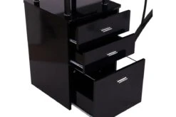 Alice Black Corner Desk -Furniture Sale Shop homcom black computer table corner desk 6