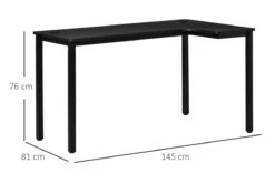 Nemesis Black Corner Gaming Desk 21 Nemesis Black Corner Gaming Desk -Furniture Sale Shop homcom l shaped corner desk 3