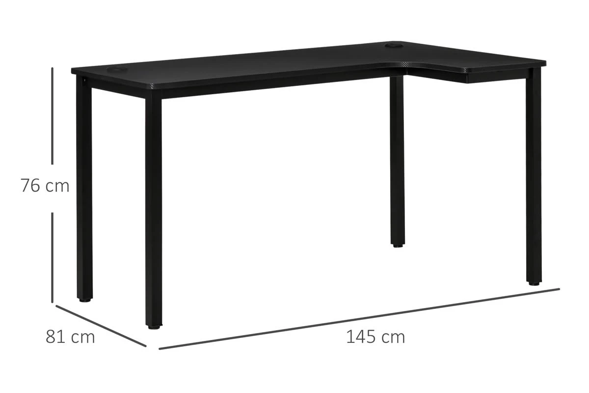 Nemesis Black Corner Gaming Desk 11 Nemesis Black Corner Gaming Desk - Image 9
