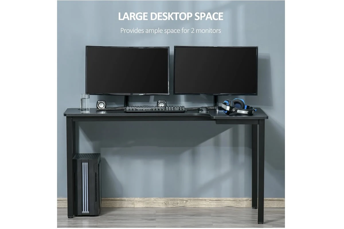 Nemesis Black Corner Gaming Desk 4 Nemesis Black Corner Gaming Desk - Image 2